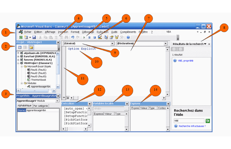 Cours en ligne de VB et VBA pour automatiser des tâches dans Excel